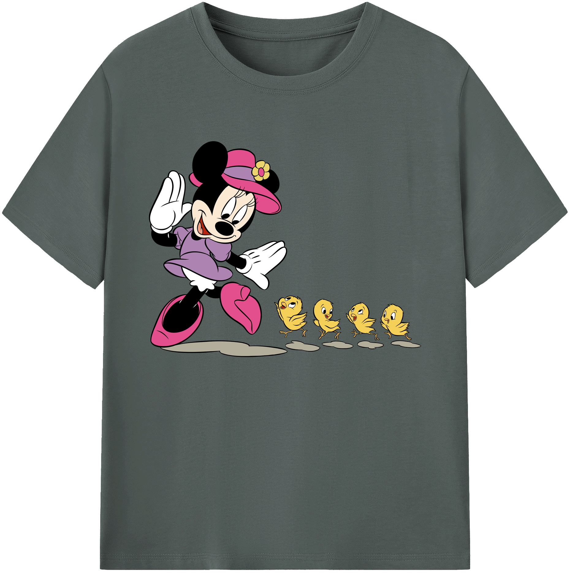 ミッキーマウス Mickey Mouse 綿100％ メンズ半袖Tシャツ｜肌触りやわらか＆通気性